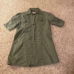 Women’s army green blouse